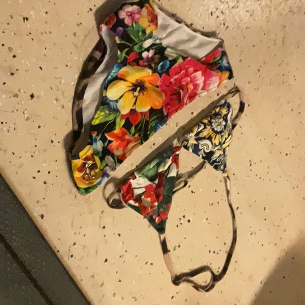 Dolce & Gabbana Kids Floral Bikini - Multicolor